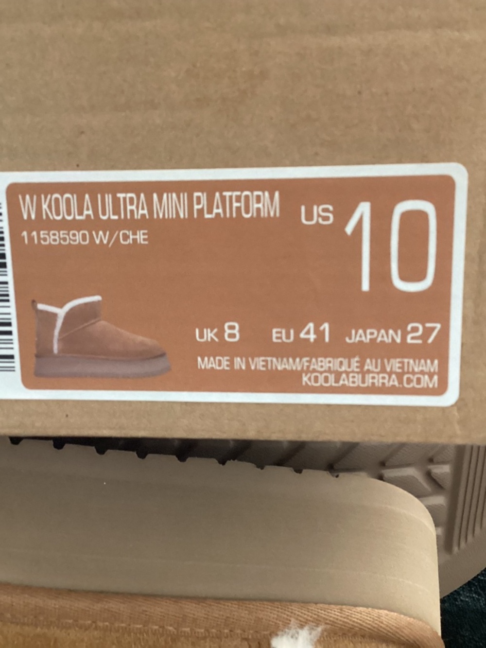 Koolaburra , NEW WITH TAGS, W Koola Ultra Mini platform, size 10 - Picture 9 of 9
